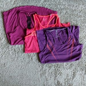 Purple workout racerbacks